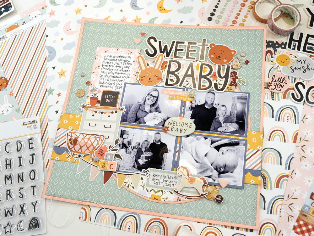 Simple Stores: Boho Baby Layout – Jana Eubank