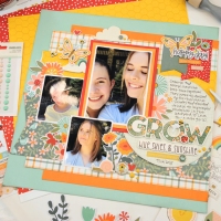 Scrapbooking with a Sketch & the Simple Stories Full Bloom collection!